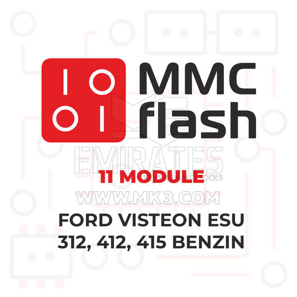 MMCFlash - 11 Module, Ford Visteon ESU-312, 412, 415 Benzin