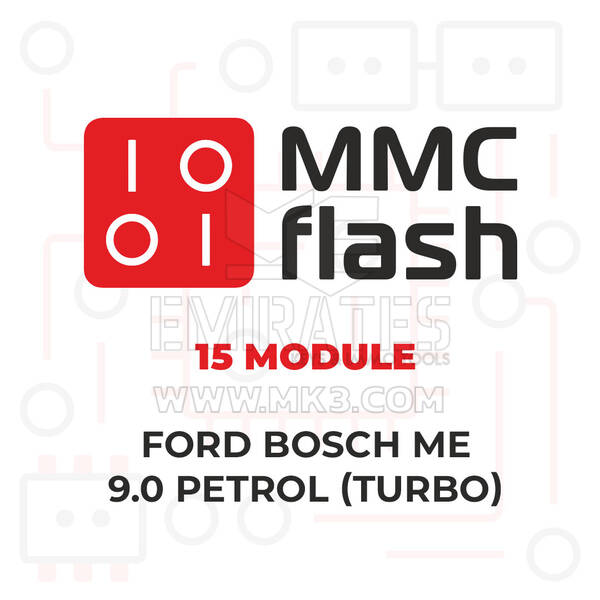 MMCFlash - Módulo 15 - Ford Bosch ME 9.0 Gasolina (Turbo)
