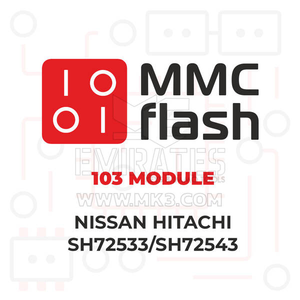 MMCFlash - 103 Module, Nissan Hitachi SH72533/SH72543