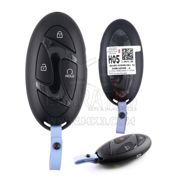 Hyundai IONIQ 2024 Chave Remota Inteligente Genuína 4 Botões 433MHz 95440-NI040