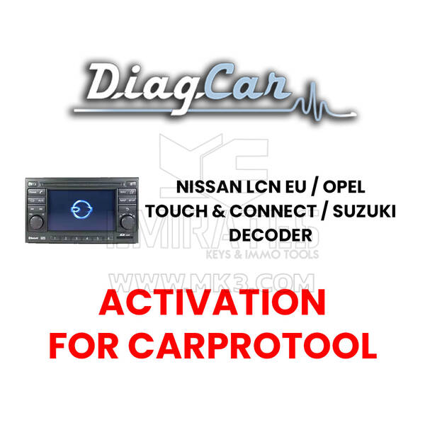 DiagCar Nissan LCN EU / Opel Touch and Connect / Suzuki Decoder