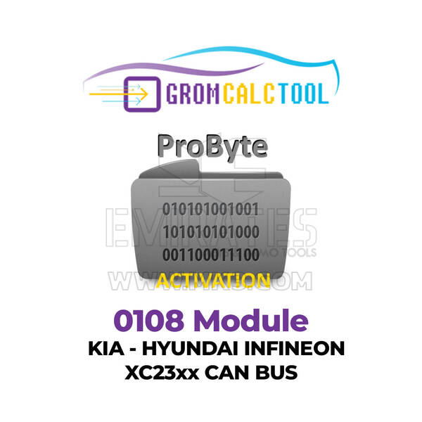 وحدة GromCalcTool 0108 Kia - Hyundai INFINEON XC23xx CAN BUS