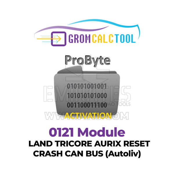 GromCalcTool 0121 Module LAND TRICORE AURIX Reset Crash CAN BUS (Autoliv)