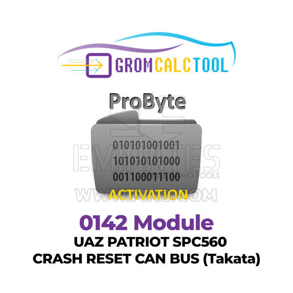 GromCalcTool 0142 Module UAZ PATRIOT SPC560 Crash Reset CAN BUS (Takata)