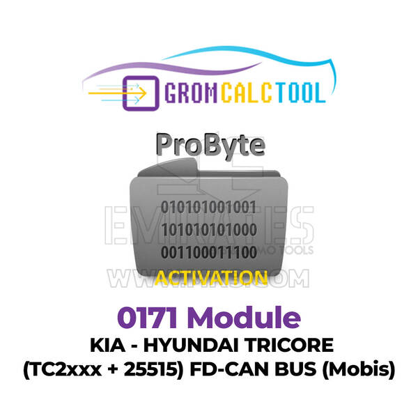 GromCalcTool 0171 Module KIA - HYUNDAI TRICORE (TC2xxx + 25515) FD-CAN BUS (Mobis)