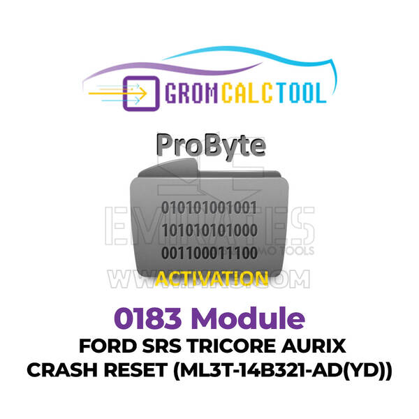 GromCalcTool 0183 Module FORD SRS TRICORE AURIX CRASH RESET (ML3T-14B321-AD(YD))