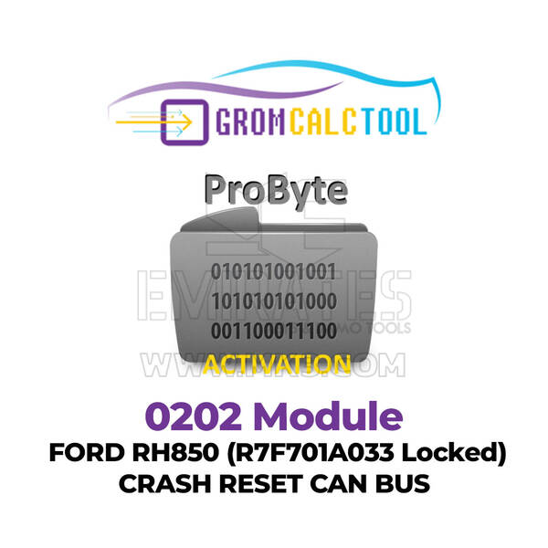 GromCalcTool 0202 Module FORD RH850 (R7F701A033 Locked) CRASH RESET CAN BUS