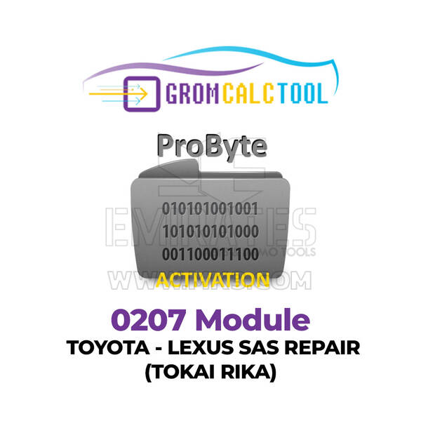 GromCalcTool 0207 Módulo TOYOTA - LEXUS SAS REPARO (TOKAI RIKA)