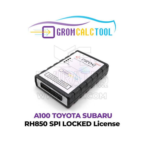 GromCalcTool A100 TOYOTA SUBARU RH850 SPI LOCKED License