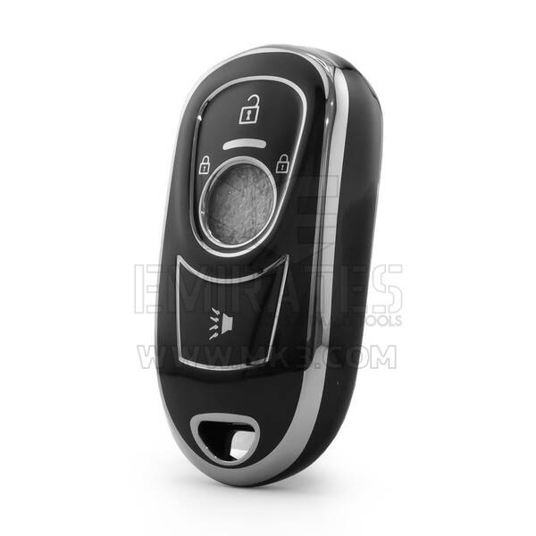 Nano High Quality Cover For Buick Remote Key 4 Button Black Color Silver Frame BK-A11Y4B
