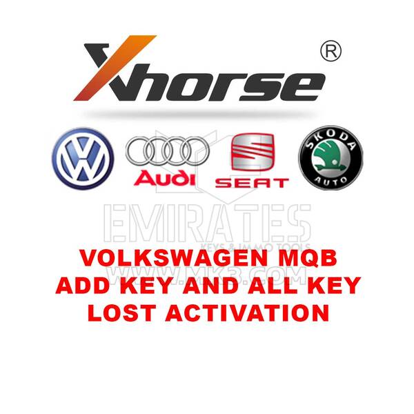 Xhorse Volkswagen MQB Adicionar Chave e Ativação de Todas as Chaves Perdidas