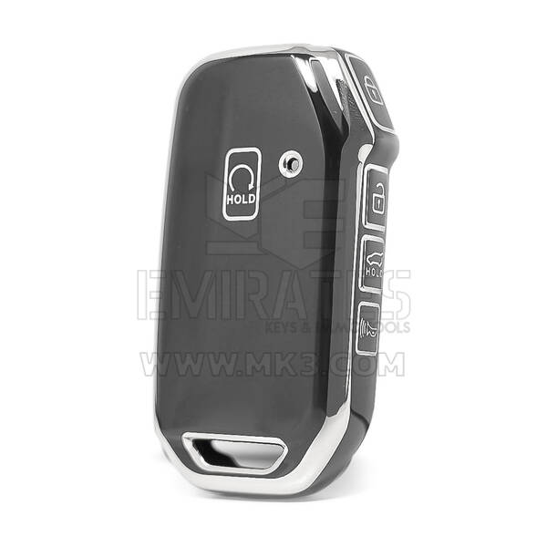 Nano High Quality Cover For KIA Remote Key 5 Button Black Color Silver Frame KIA-C11Y5