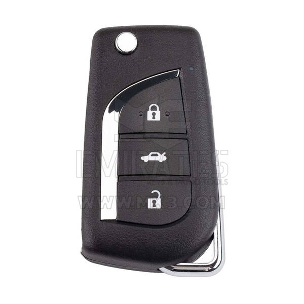 Xhorse VVDI Key Tool VVDI2 Wire Flip Remote Key 3 Button Toyota Type XKTO20EN