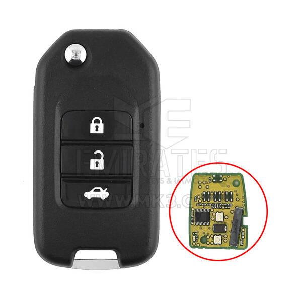 Honda Modified Flip Remote Key Shell 3 Buttons With Blade