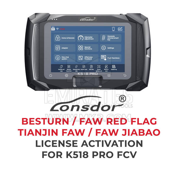 Lonsdor - BESTURN / FAW RED FLAG / TIANJIN FAW / FAW JIABAO License activation For K518 Pro FCV