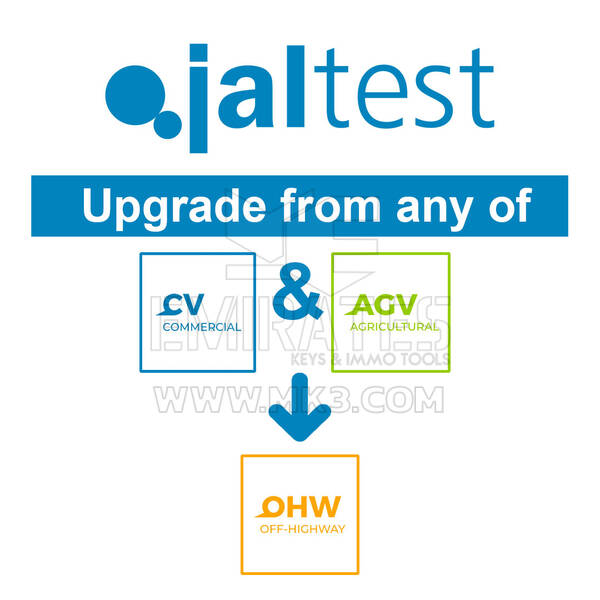 Jaltest - 74001001 Aggiornamento da qualsiasi CV e AGV a OHW