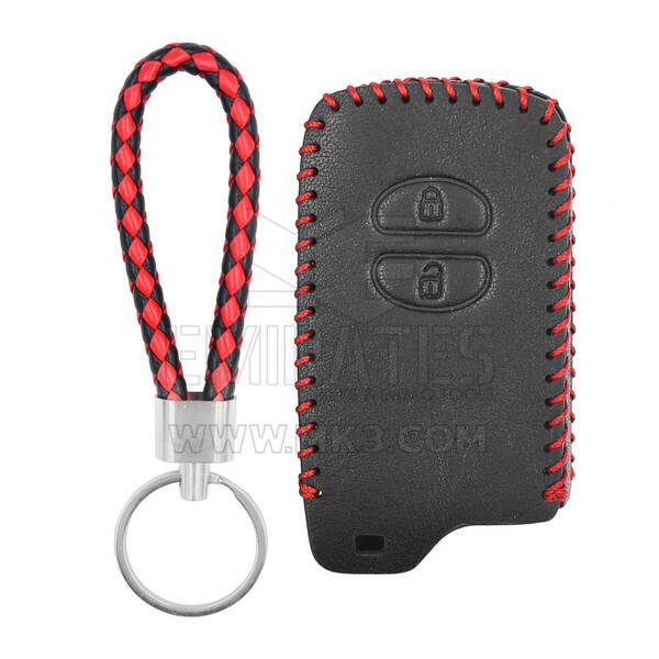 Funda de cuero para Toyota Smart Remote Key 2 Botones