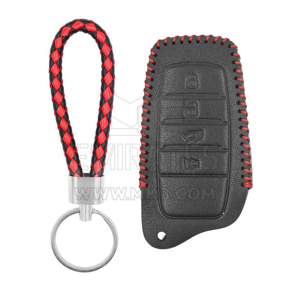 Funda de cuero para llave remota inteligente Toyota 3 + 1 botones TY-Q