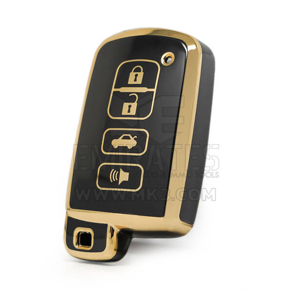 Nano cubierta de alta calidad para Toyota Camry 2012-2017 llave remota 3 + 1 botones Color negro