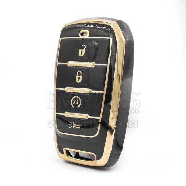 Custodia Nano di alta qualità per chiave remota Jeep 4 pulsanti colore nero