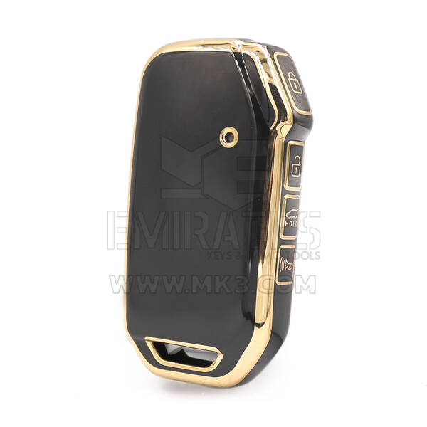 Нано крышка высокого качества для KIA 2018-2022 дистанционный ключ 4 кнопки черного цвета