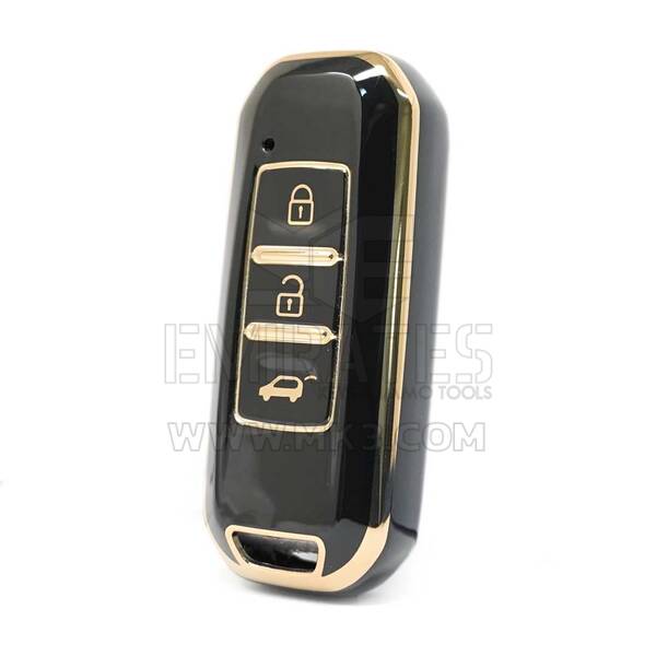Nano High Quality Cover For Baojun Smart Remote Key 3 Buttons Black Color