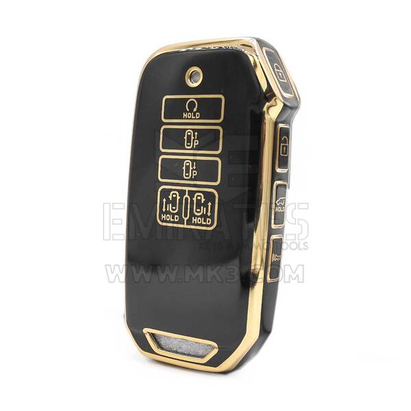 Нано-чехол высокого качества для Kia Smart Remote Key 9 кнопок черного цвета J11J9