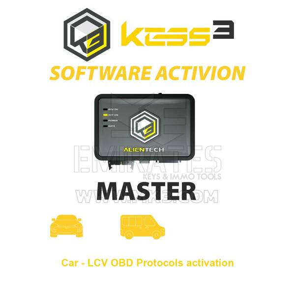 Alientech KESS3MA001-KESS3 Master - Car - LCV OBD Protocols activation