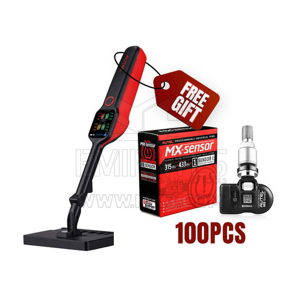 Autel MX-Sensor E TPMS Metal 100 PCs + Free MaxiTPMS TBE200 Tire Control Device