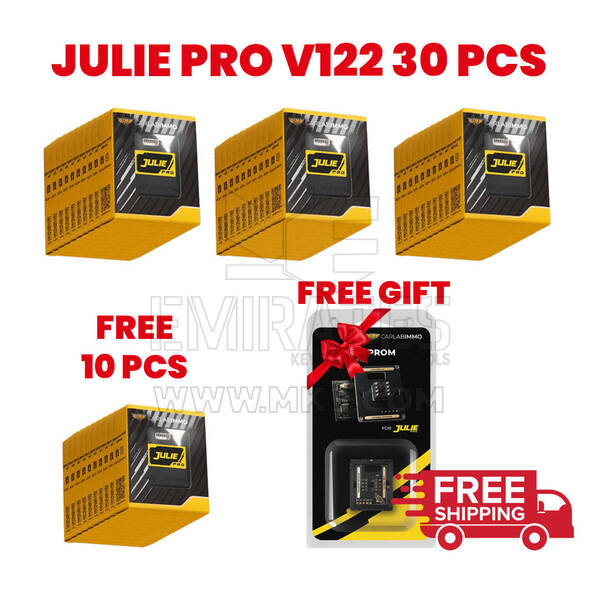 Julie Pro V122 30 peças + 10 peças Julie Pro Platinum Universal (V118) + 1 peça adaptador EEPROM grátis