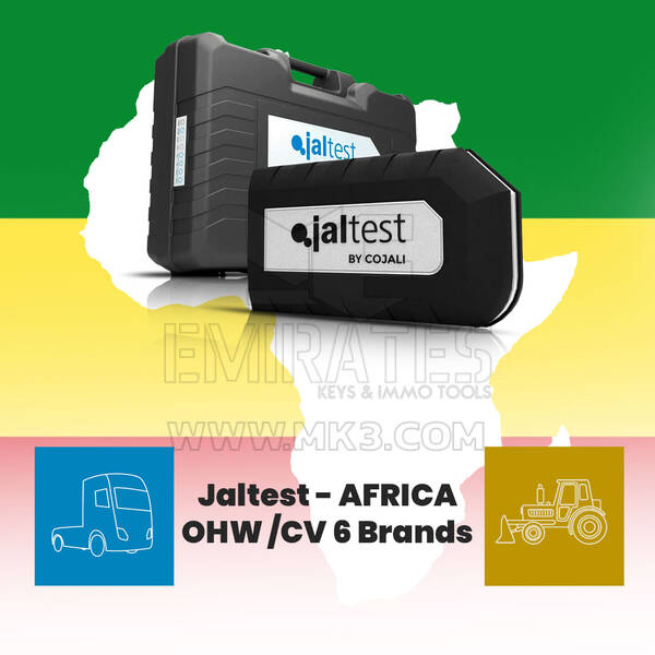 Диагностический комплект JALTEST AFRICA CV/OHW 6 Brands для коммерческого транспорта, внедорожной и строительной техники