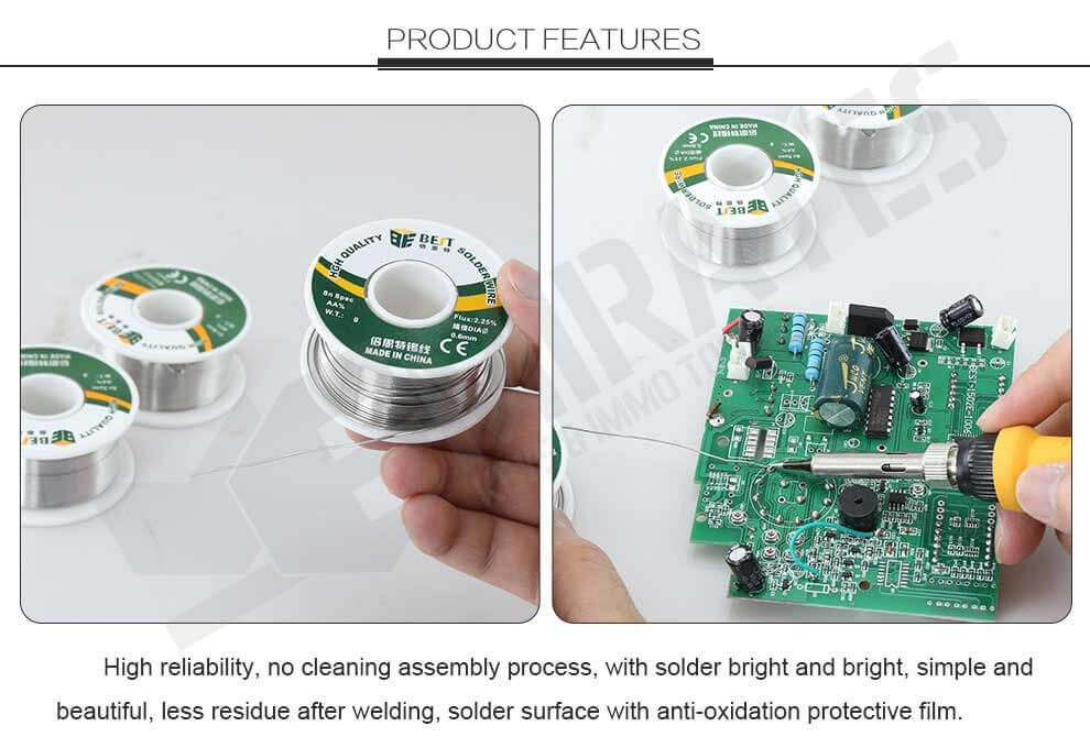 Alta confiabilidade, sem processo de montagem de limpeza, com solda brilhante e brilhante, simples e bonita, menos resíduo após a soldagem, superfície de solda com filme protetor anti-oxidação.