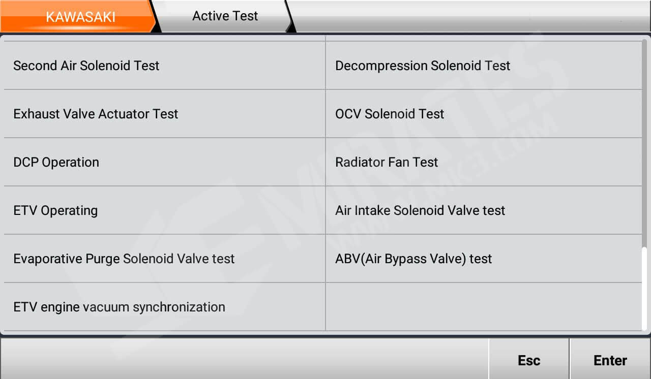 Fonction spéciale OBDStar MS80 KAWASAKI