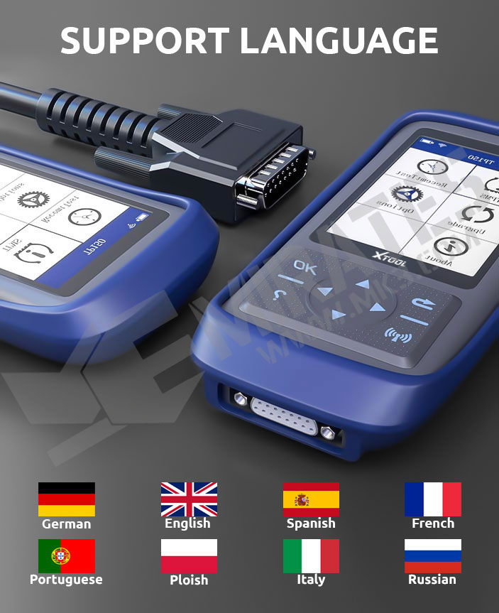XTool TP150 Support languages