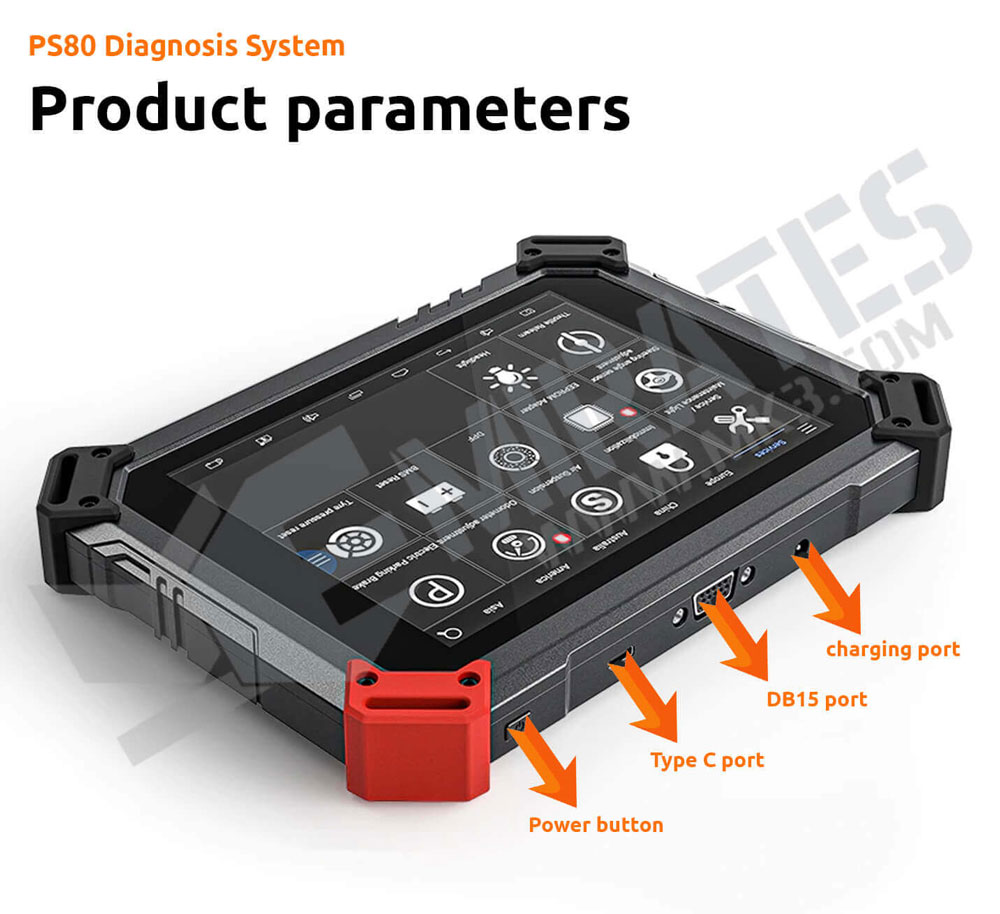 XTool PS80 Diagnostics System Product parameters