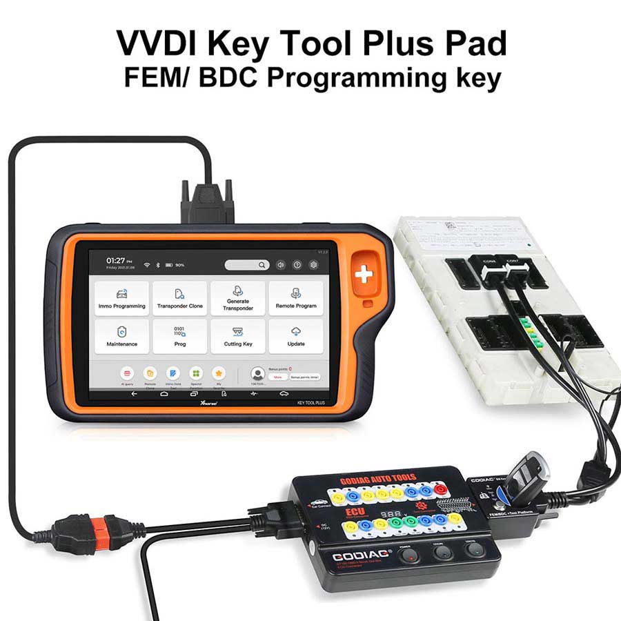 New GODIAG BMW FEM BDC New Type Test Platform for Bench Connection Can work together with original tools of AUTEL, LAUNCH, XHORSE ,CGDI, Foxwell
