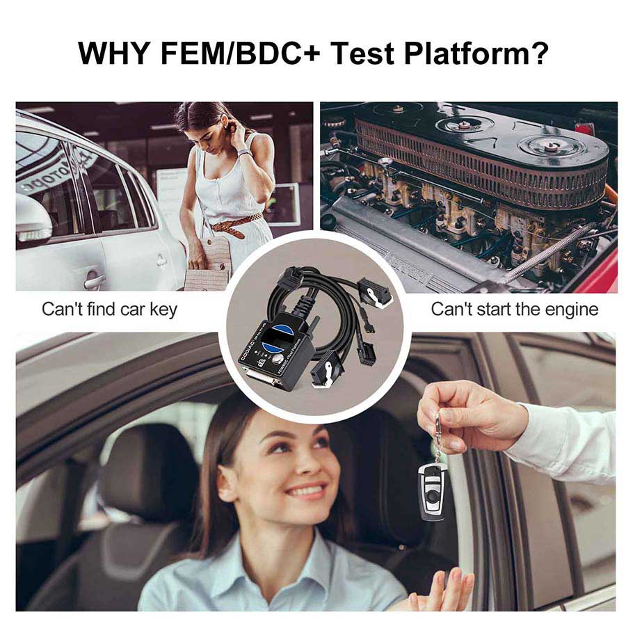 New GODIAG BMW FEM BDC New Type Test Platform for Bench Connection Can work together with original tools of AUTEL, LAUNCH, XHORSE ,CGDI, Foxwell
