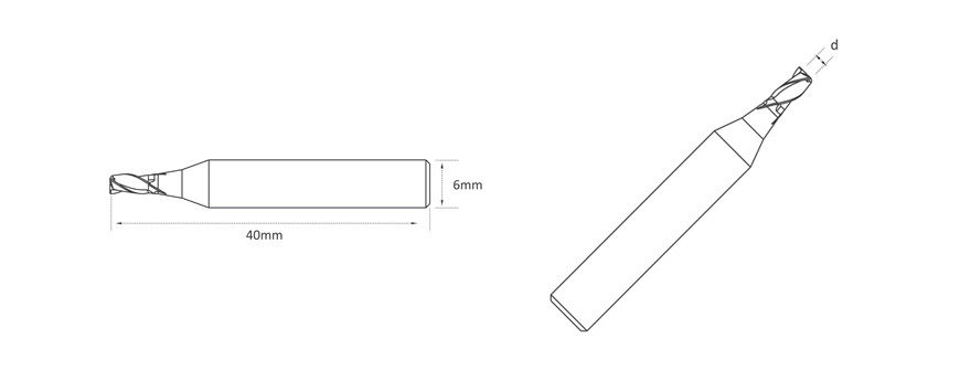 Cortador de fresa de extremo de alta calidad al mejor precio EW5530B-4F Carburo φ3.0xφ6x40x4F, accesorios, cortador, piezas COMPRAR AHORA | Claves de los Emiratos