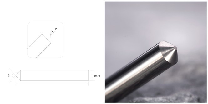 Punto trazador de alta calidad al mejor precio TH8095 HSS φ6x45x95° para hoyuelos, accesorios, cortador, COMPRAR AHORA | Claves de los Emiratos