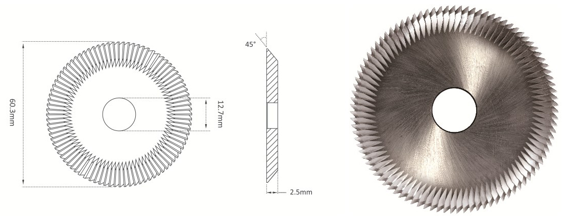 High Quality Best Price Angle Miling Cutter HJ-X23MC HSSCo-Coating φ60.3x2.5xφ12.7x45° , Accessories ,Cutter, Parts BUY NOW | Emirates Keys