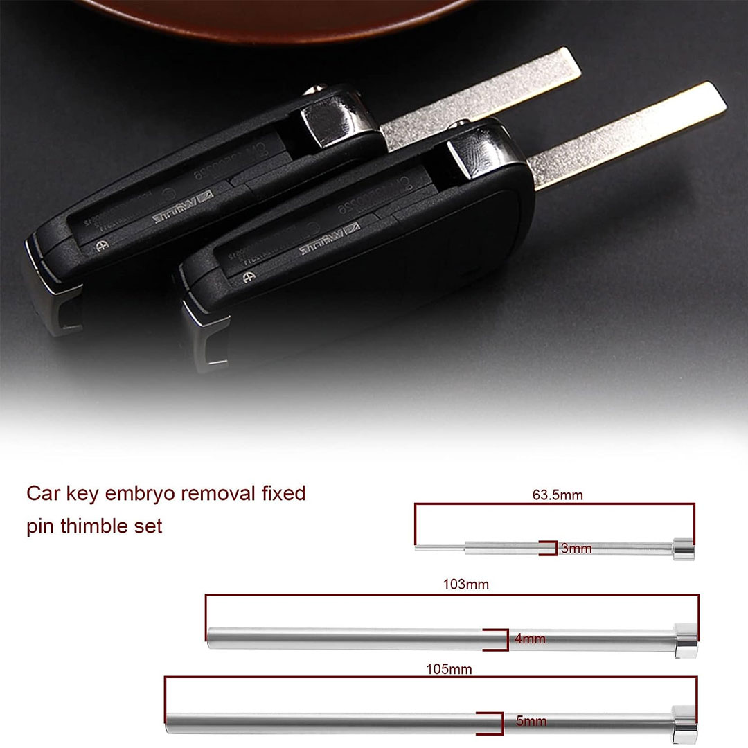 Novo Pin Tool Remover Kit ( 5pcs ) Para Flip Car Remote Key Blade Ferramenta de Remoção de Pino Ferramenta de Reparo de Instalação do Removedor Rápido | Chaves dos Emirados