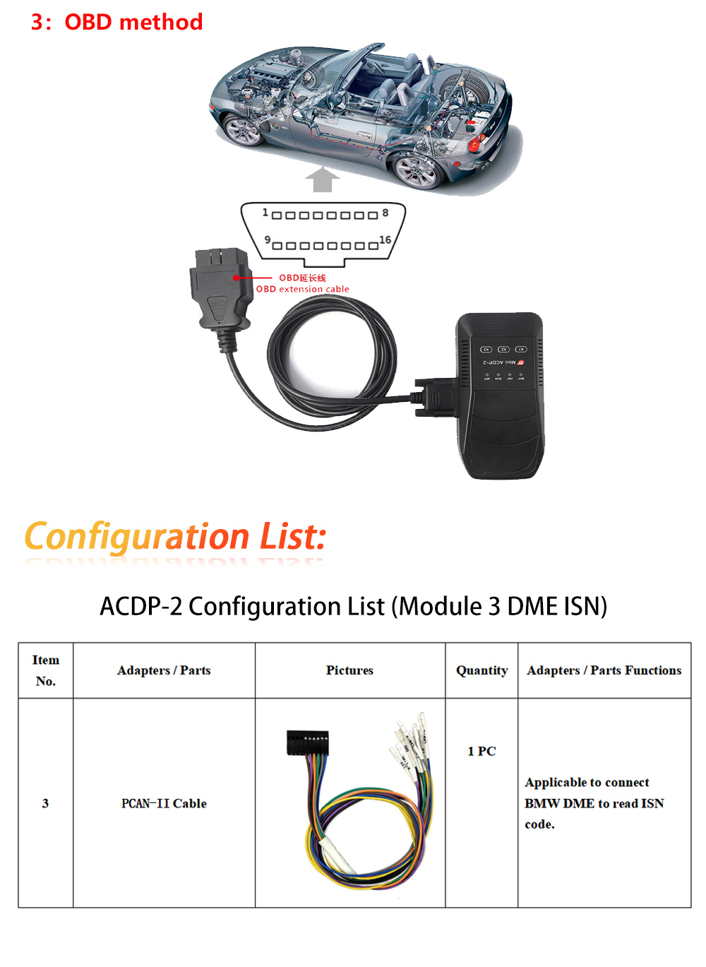 New Yanhua Mini ACDP 2 Second Generation Module 3 for DME ISN Read and Write Without Soldering | Emirates Keys
