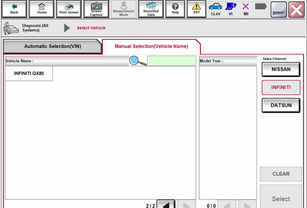 vxdiag elenco veicoli nissan 7