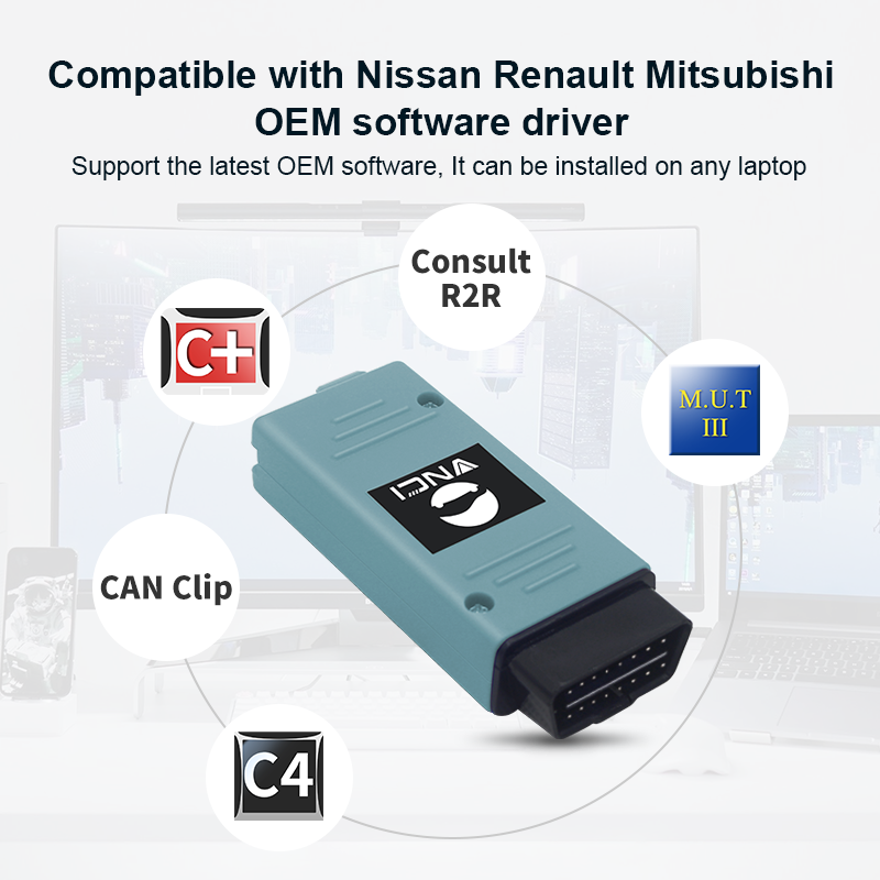 Nuova interfaccia diagnostica VNCI RNM Nissan, Renault, Mitsubishi compatibile con il driver software originale, supporta gli ultimi software CONSULT-III Plus, R2R, CONSULT-IV | Emirates Keys