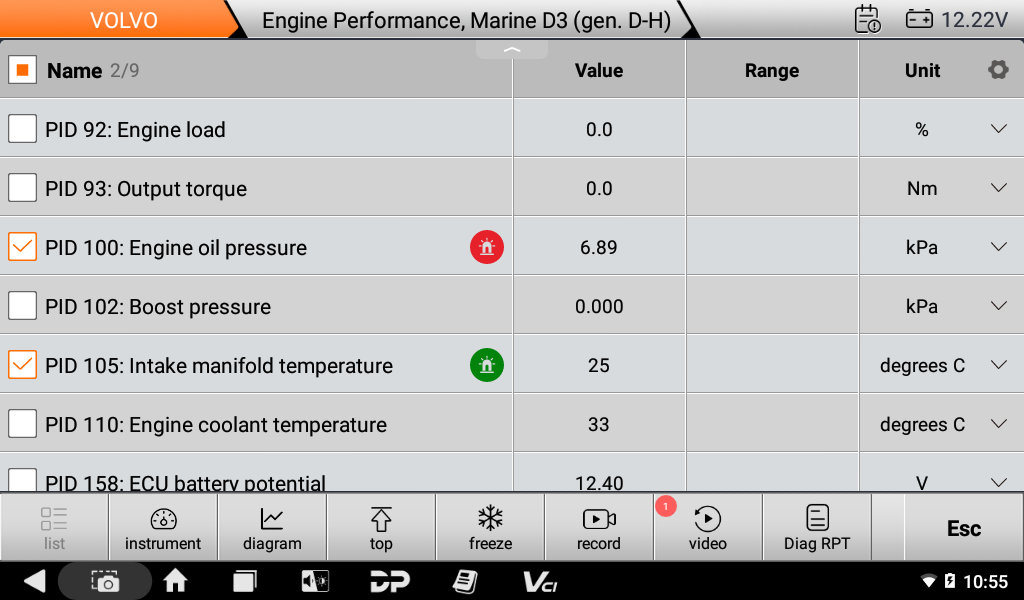 ISCAN PRO VOLVO (MARINO) ISCAN PRO VOLVO (MARINE)