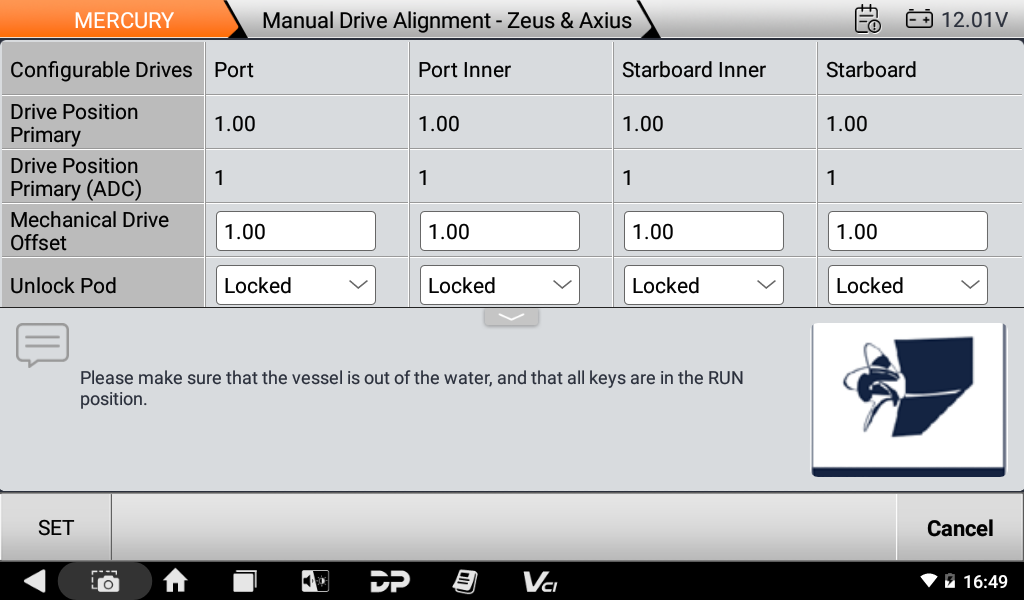 ISCAN PRO MERCRUISER, MERCURY (MARINO) ISCAN PRO MERCRUISER, MERCURY (MARINE)