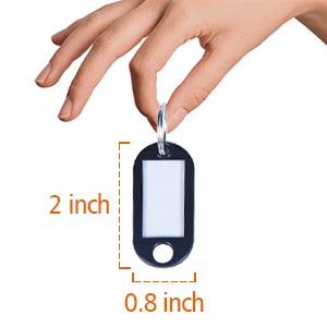 New Aftermarket Plastic Key Label Colorful Tags 200 Pcs, Bulk Key Labels with Ring and Label Window, Key Chain ID Tags, Key Identifiers for Name | Emirates Keys