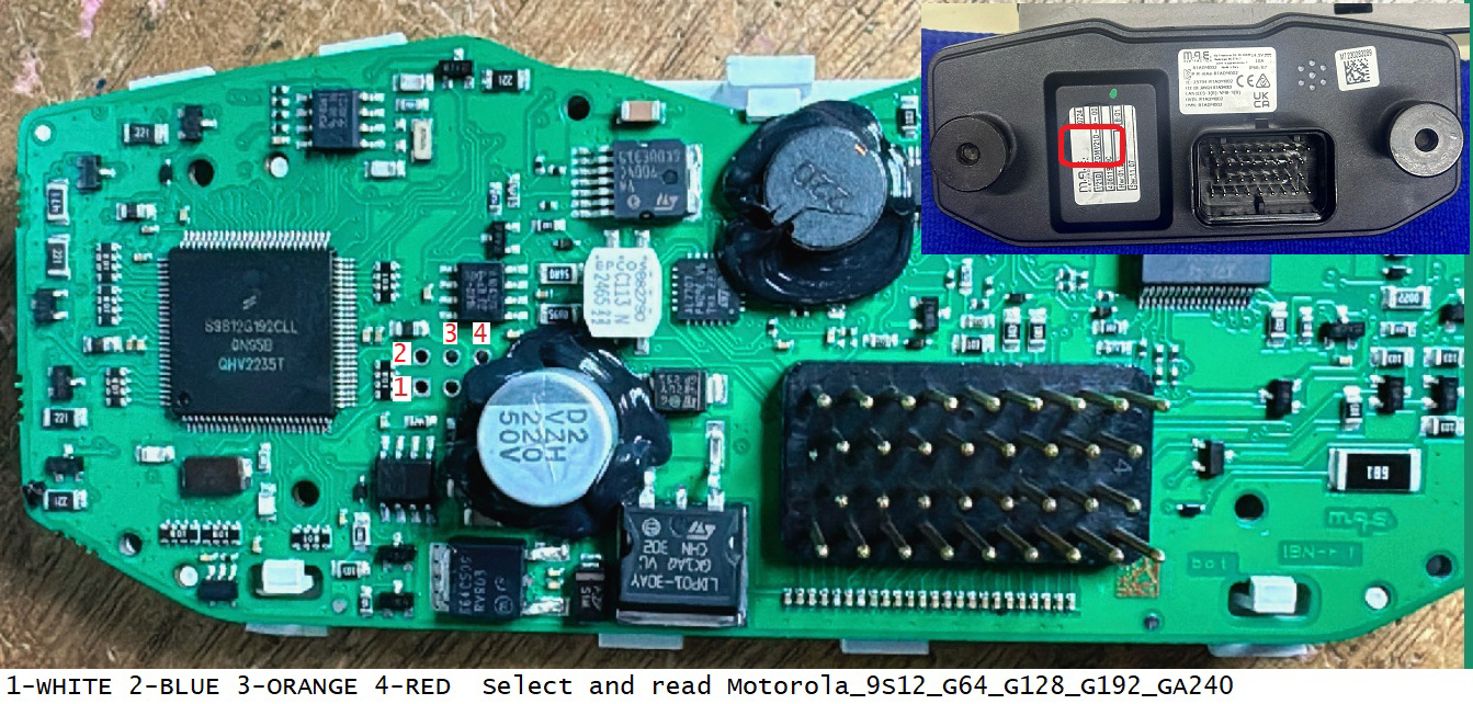 TMPro SW 237 - Ducati Hypermotard 698 Dashboard MAE Memory device is Motorola 9S12G192 100-pin package | Emirates Keys