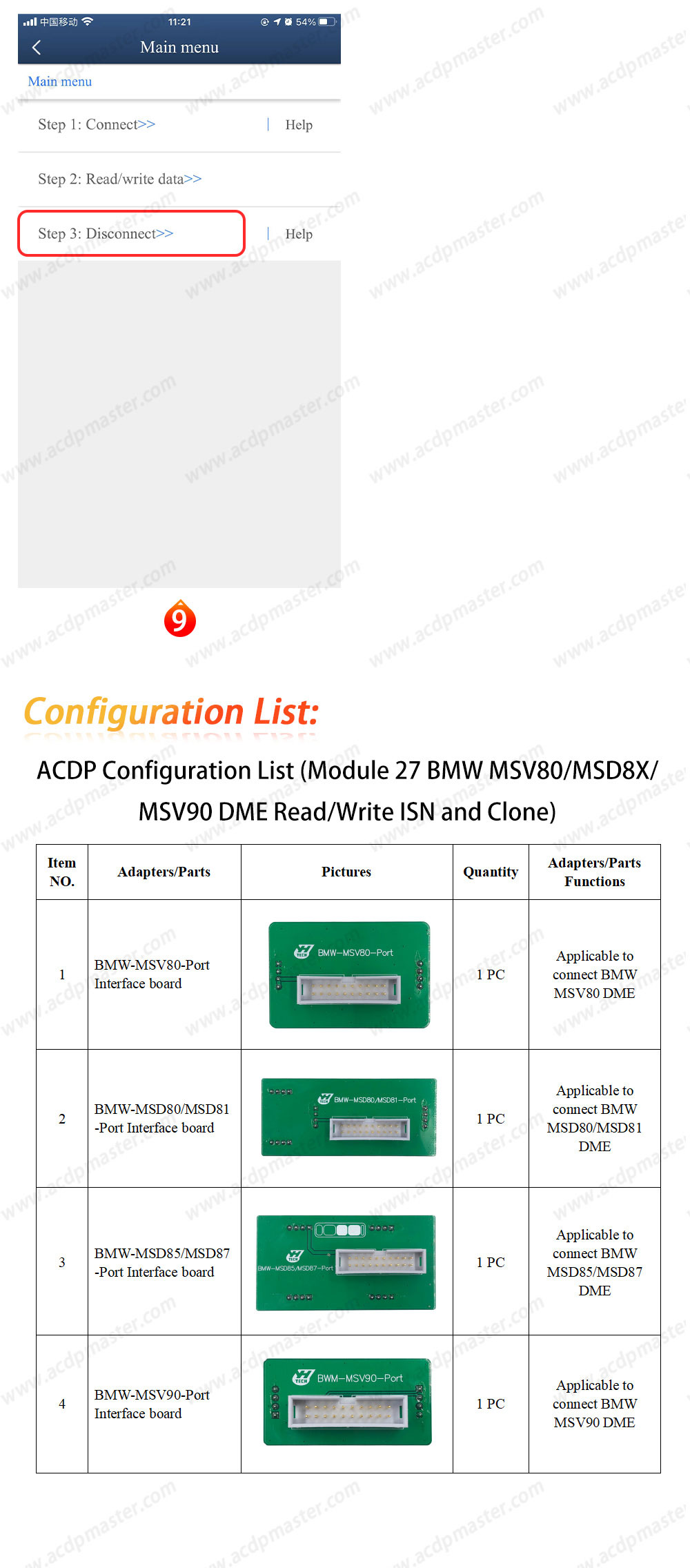 New Yanhua ACDP Set Module 27 BMW MSV80/MSD8X/MSV90 DME Read / Write ISN And Clone Supported DME Types: Continental, SIEMENS | Emirates Keys