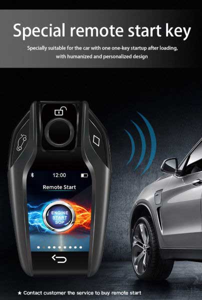 New Aftermarket LCD Universal Modified Smart Remote Key PKE Comfort Access System For All Keyless Car Silver Color | Emirates Keys